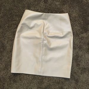 Brand New Missguided Faux Leather Mini Skirt Tan